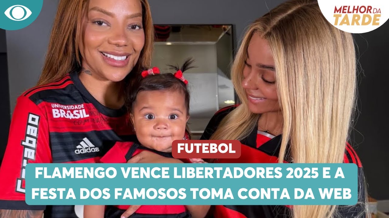É CAMPEÃO! O Flamengo vence a Libertadores e a festa dos famosos toma conta da web