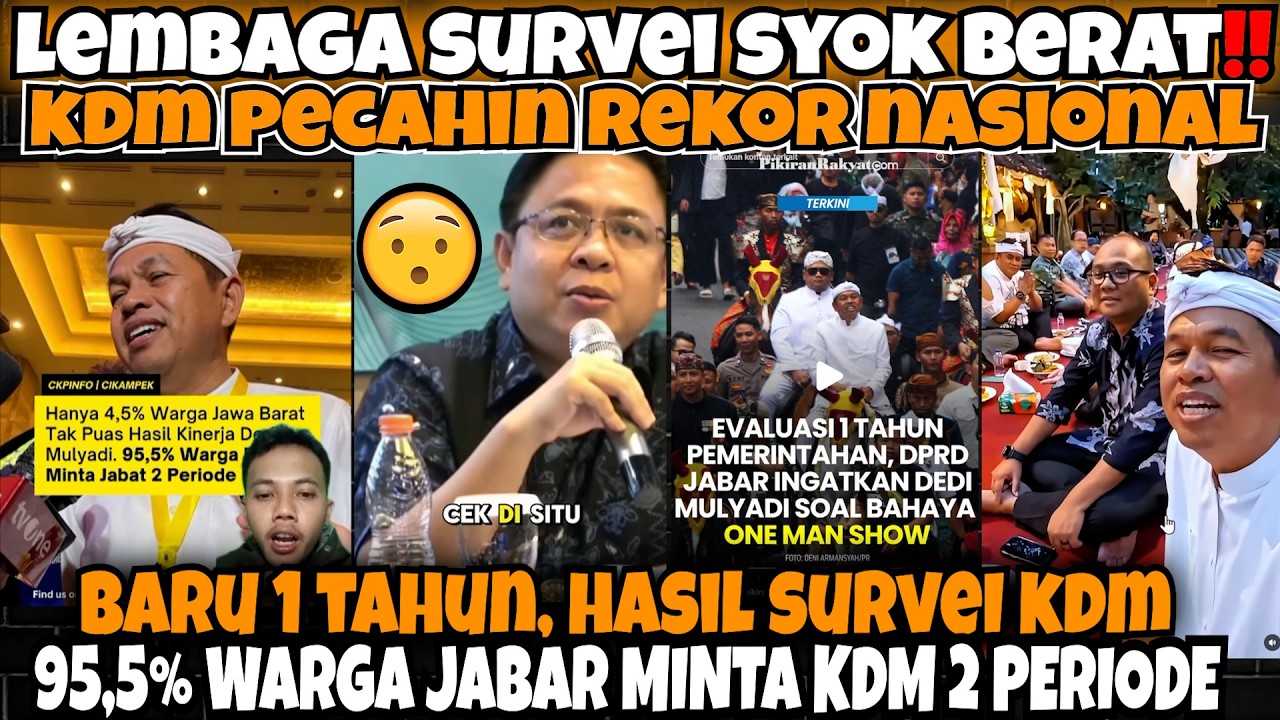 KDM Bikin Lembaga Survei SYOK😯‼️95,5% MINTA KDM 2 PERIODE‼️KDM PECAH REKOR NASIONAL‼️