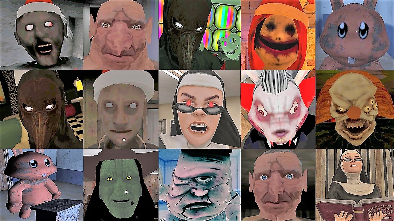 Bad Endings Battle #4 | Death Park 2 Evil Nun 2 Smiling-X 0 Granny 2 The Twins Erich Sann & More