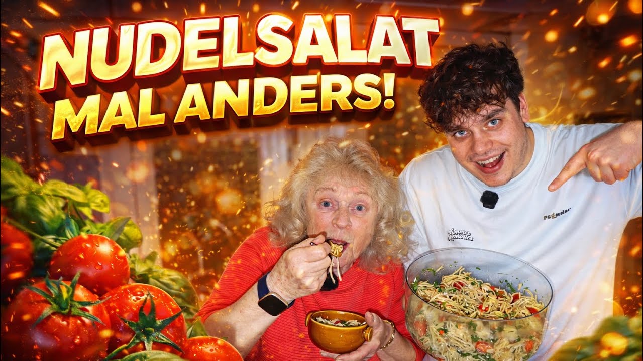 OMA probiert mein Rezept – Nudelsalat mal anders! 🤯