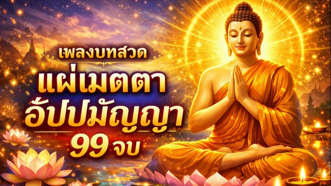เพลงสวดแผ่เมตตาครอบจักรวาล (อัปปมัญญา) 99 จบ ปรับภพภูมิ เทวดารักษา #สวดมนต์