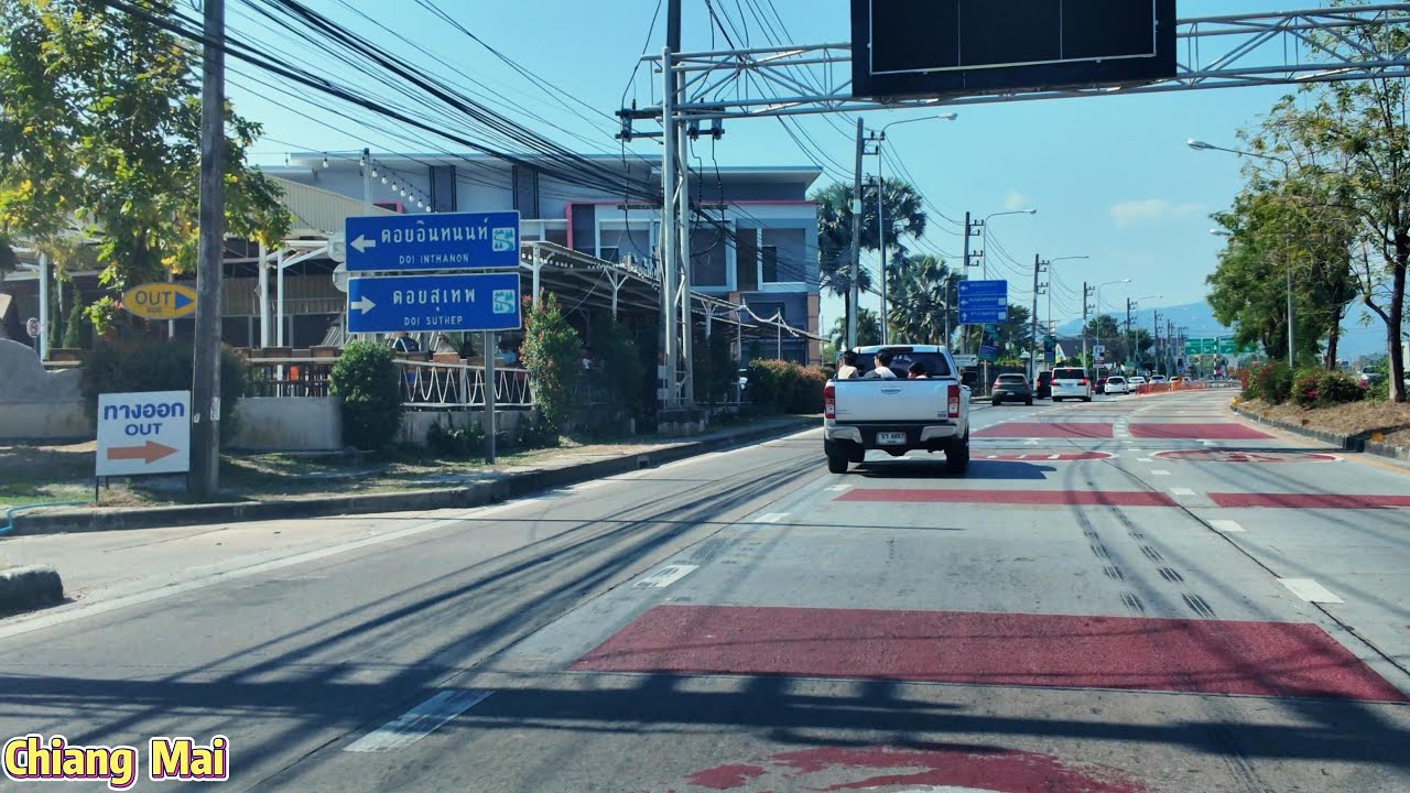 🇹🇭 I Drove Through Chiang Mai in the Afternoon — The Streets Tourists Rarely See