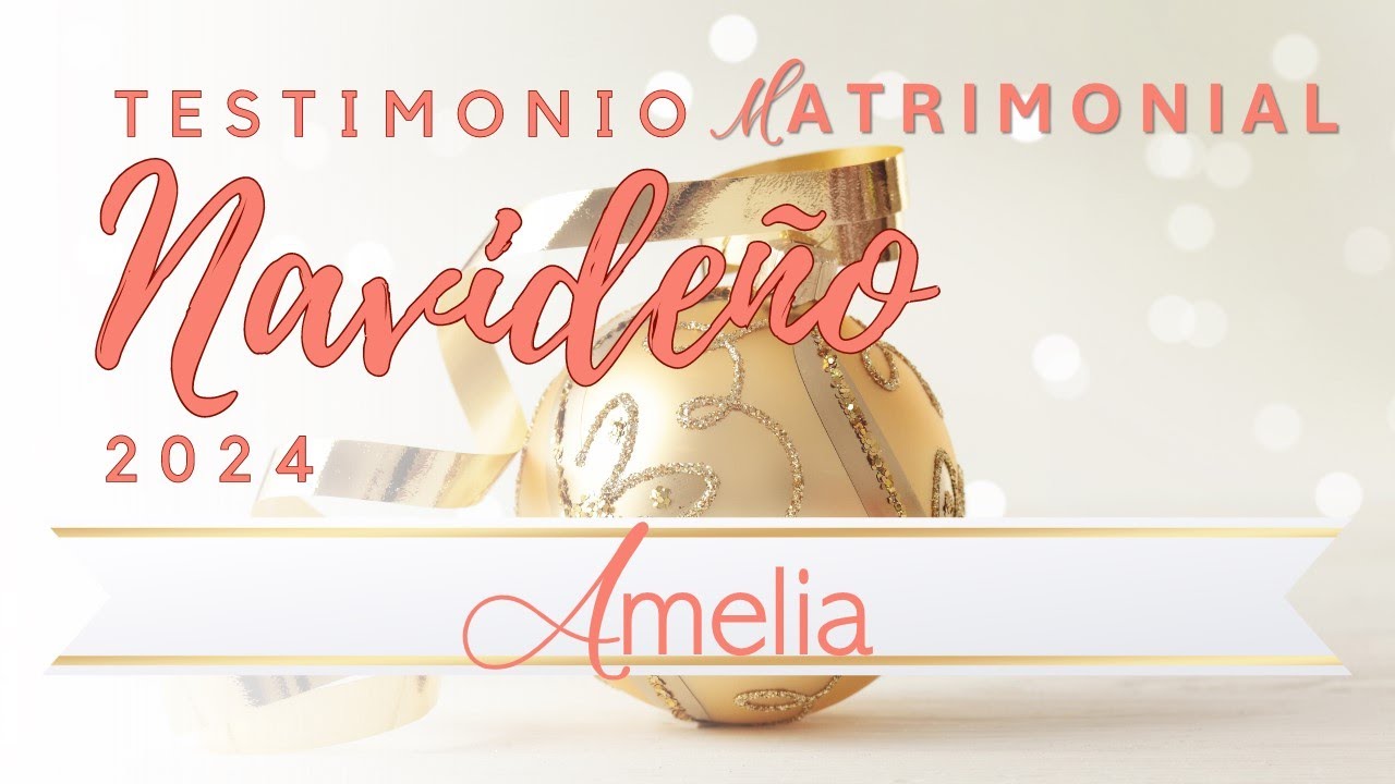 Amelia Testimonio Restauracion Matrimonial | 🎄Maratón Navideño 2024🎄