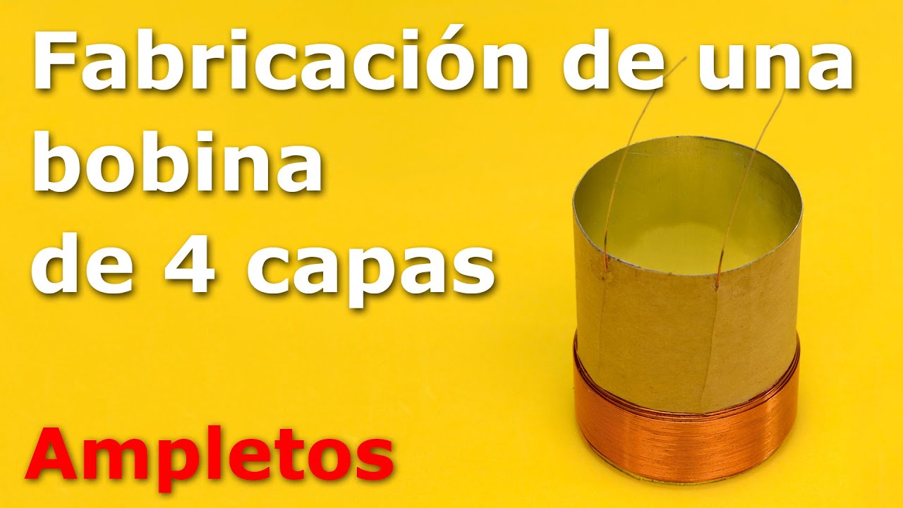 Cómo hacer una bobina de 4 capas para altavoz (4 layer voice coil for speaker)