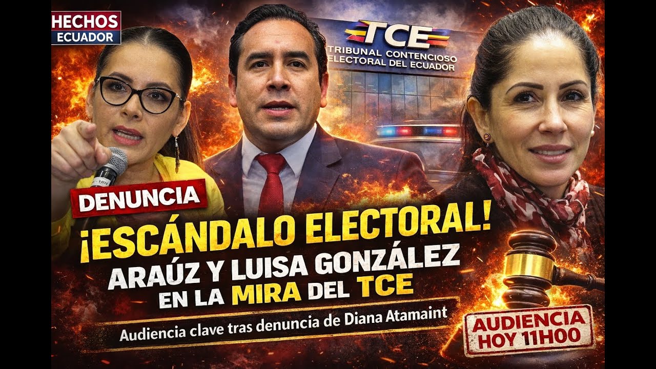 ¡EXPLOTA EL TCE! LUISA GONZÁLEZ Y ANDRÉS ARAUZ EN LA MIRA: HOY LA AUDIENCIA QUE PODRÍA SACUDIR LA PO