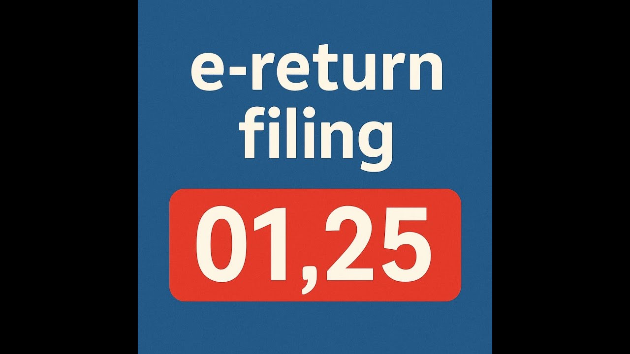 e-return filing 01,25 (Training Session held 03.10.2025)