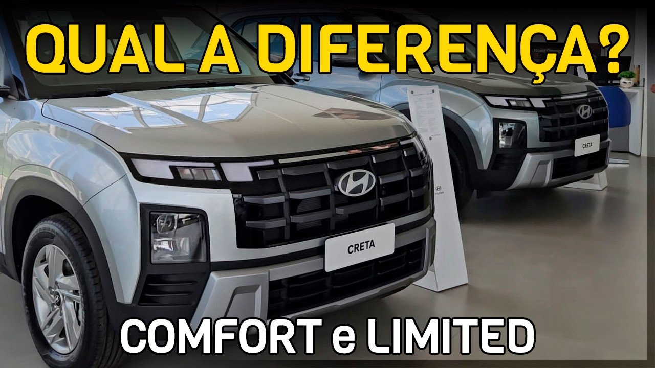 Hyundai Creta 2025, vai de COMFORT ou LIMITED? Entenda as diferenças entre as versões de acesso
