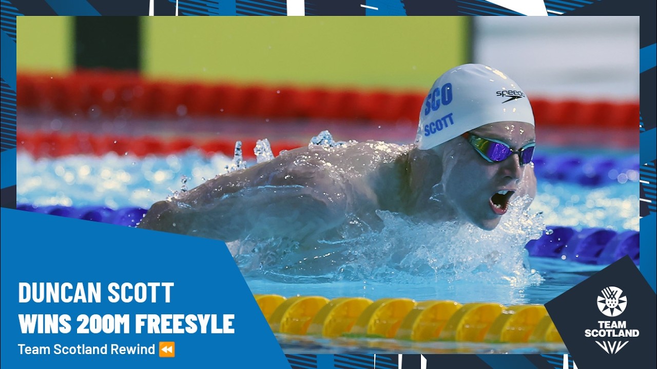 Duncan Scott wins 200m Freestyle Gold -  Birmingham 2022