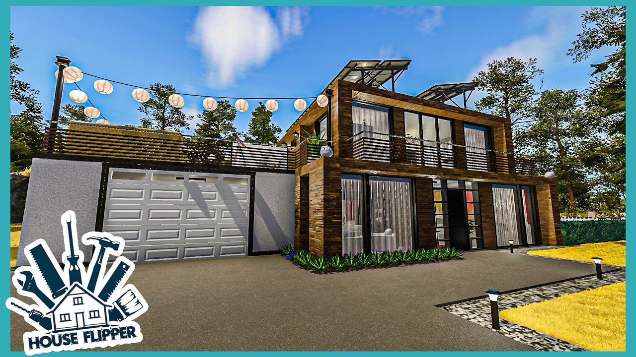 House Flipper - Luxury Modern Mansion - Farm DLC - Build and Tour! - No Music