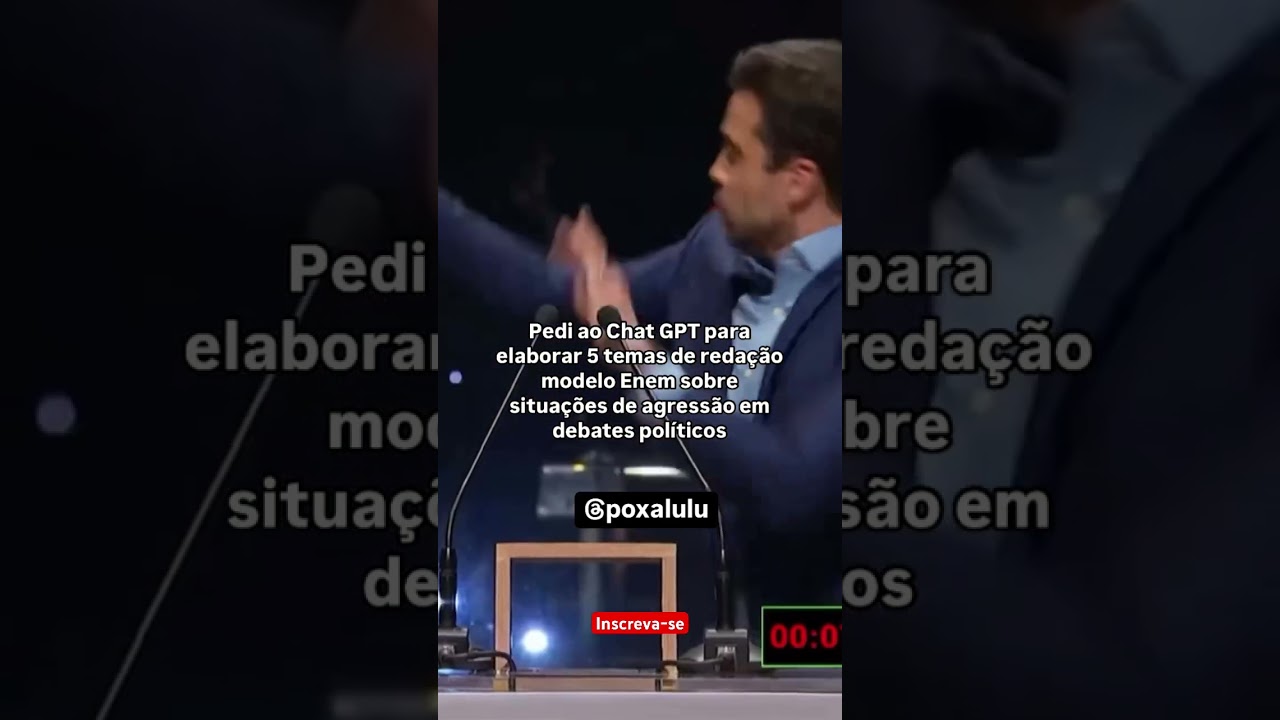 TEMAS DE REDAÇÃO MODELO ENEM sobre situações de agressã0 em debates políticos 👇🏼