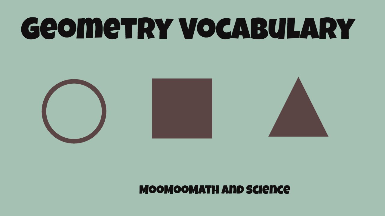 Important Geometry Terms-Circle Vocabulary-Triangle Vocabulary-General Geometry Words
