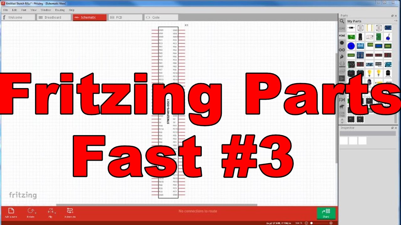 Fritzing Parts Fast pt3 - Schematic