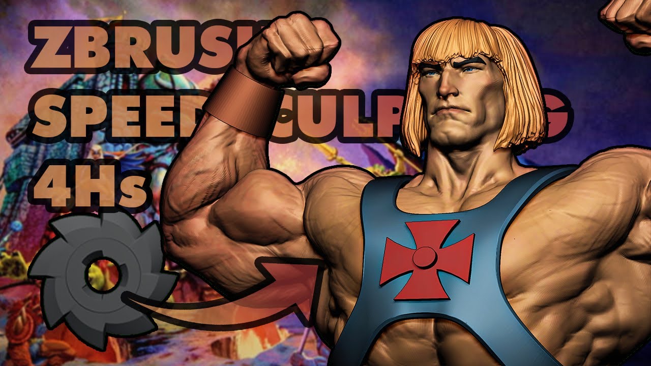 He-Man - FanArt | ZBrush Speedsculpting | Inspired by Ramon Dino | Classic Music