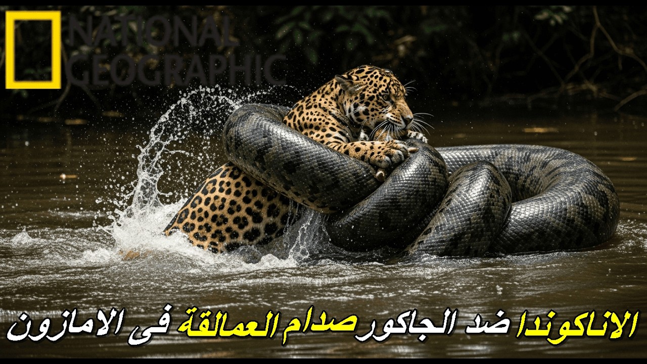 اشرس الكائنات فى العالم 3 : اسياد الرعب ثعبان الاناكوندا ضد نمر الجاكوار فى الامازون البرية