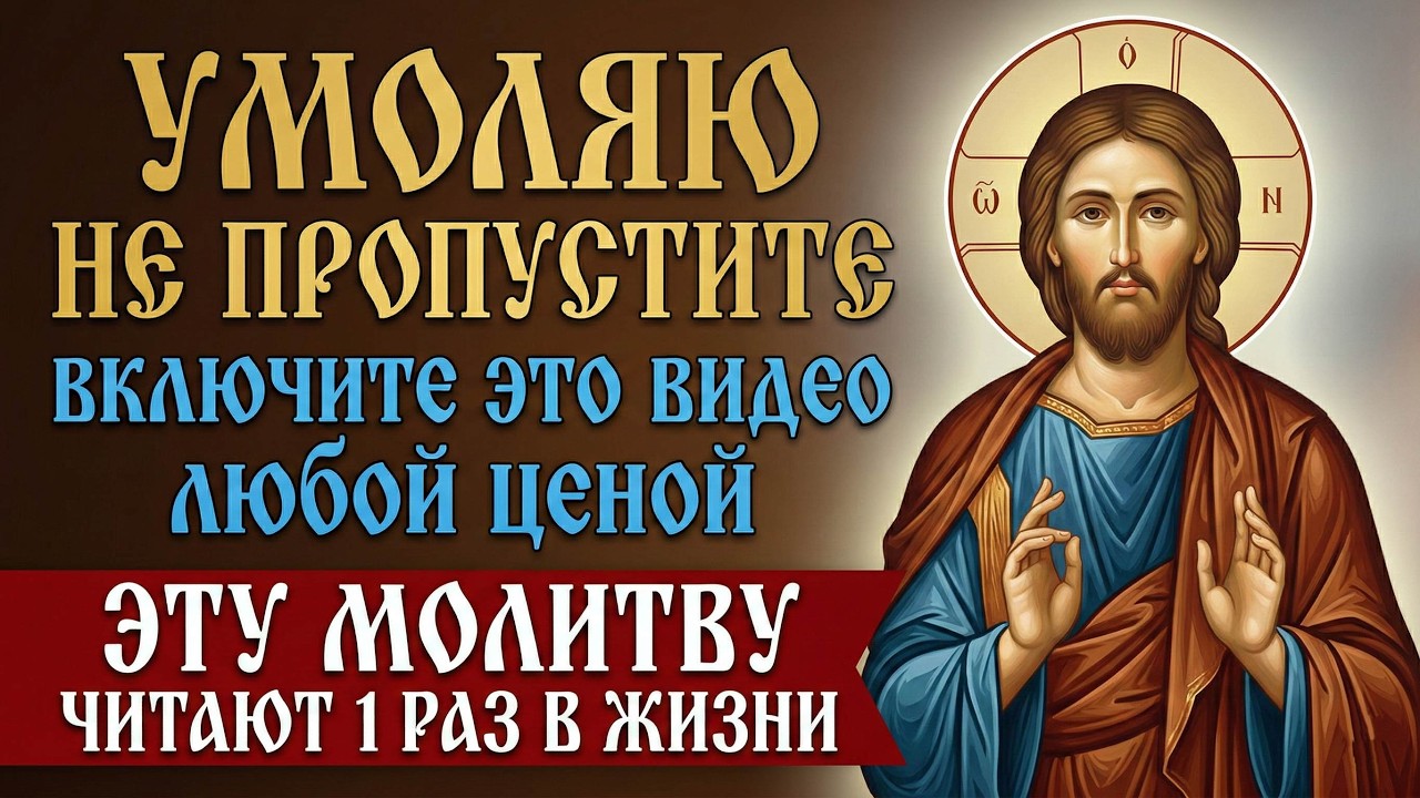 КАЖДЫЙ ДОЛЖЕН ХОТЯ БЫ 1 РАЗ В ЖИЗНИ ПОСЛУШАТЬ ЭТУ МОЛИТВУ... Мощнейшие слова Иисусу Христу