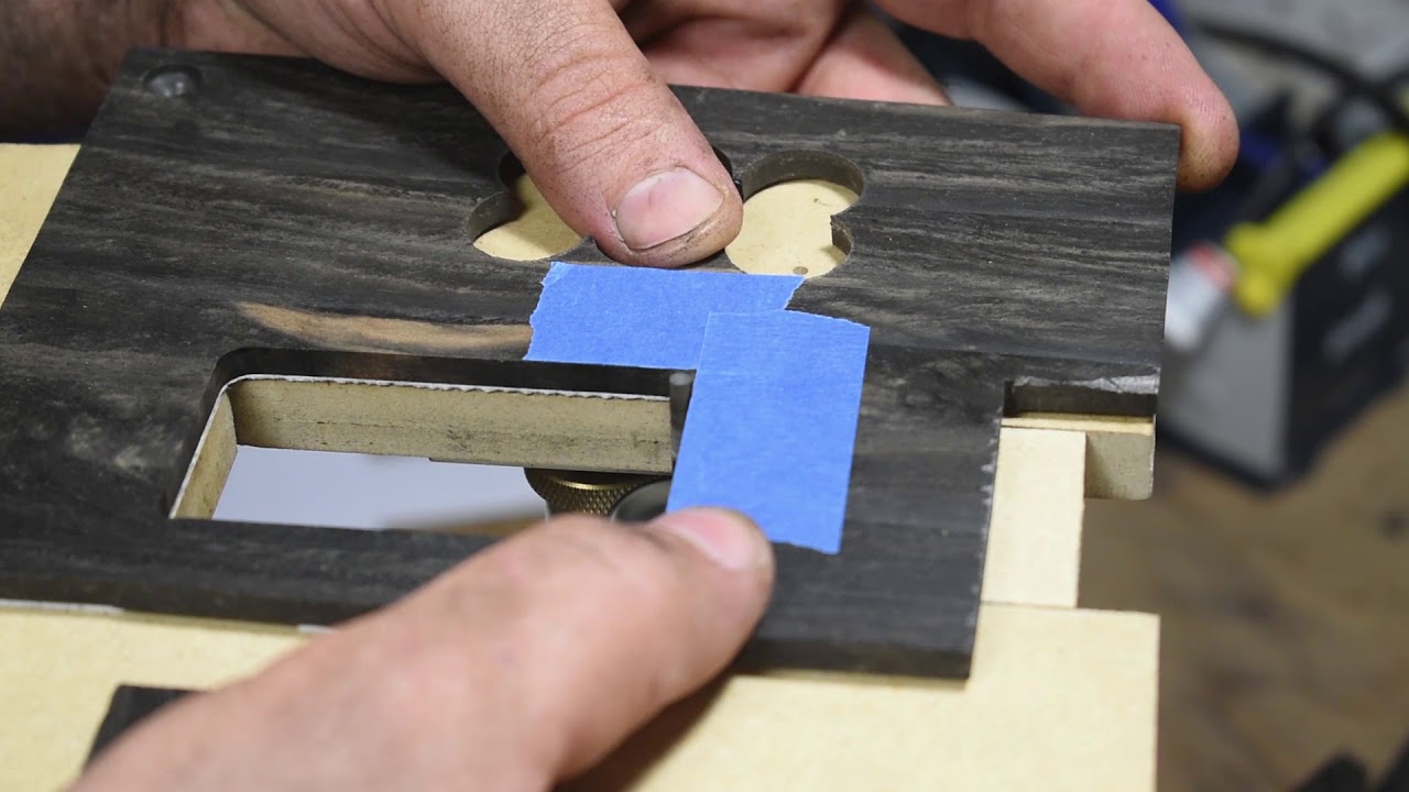 Making wooden pickup rings!