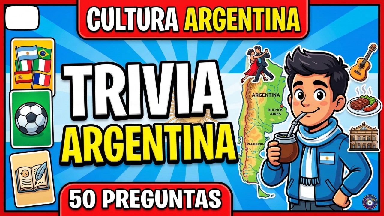 ¿Cuánto sabes de ARGENTINA? 🇦🇷 | 50 Preguntas de Cultura General