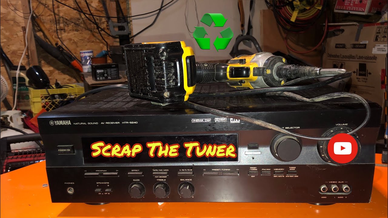 Scrapping a Stereo Tuner/Power Amp for Cash #scraplife #scrapmetal #ewaste #recycling
