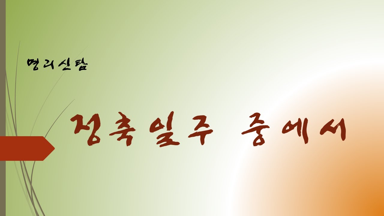 정축일주 중에서