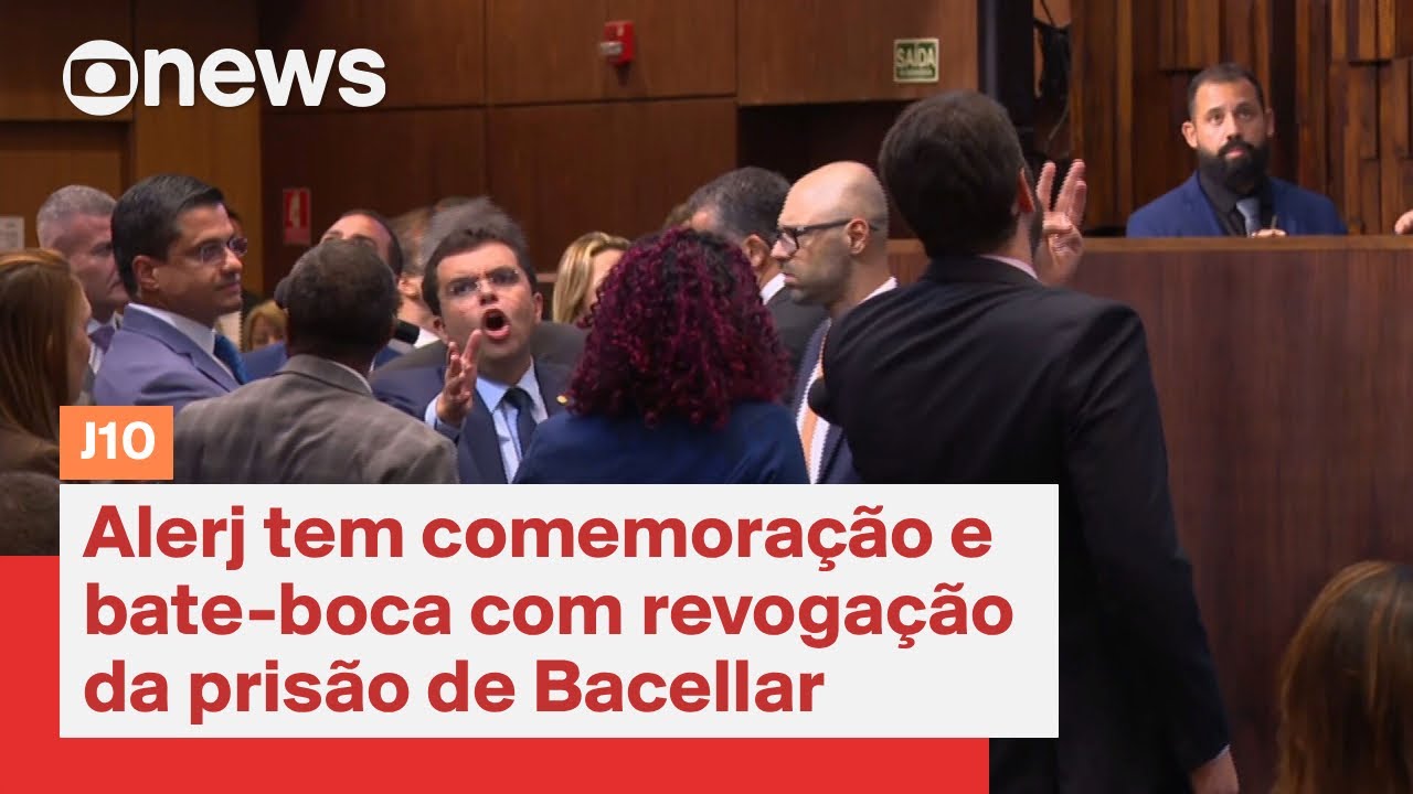 Alerj tem comemoração e bate-boca com revogação da prisão de Bacellar