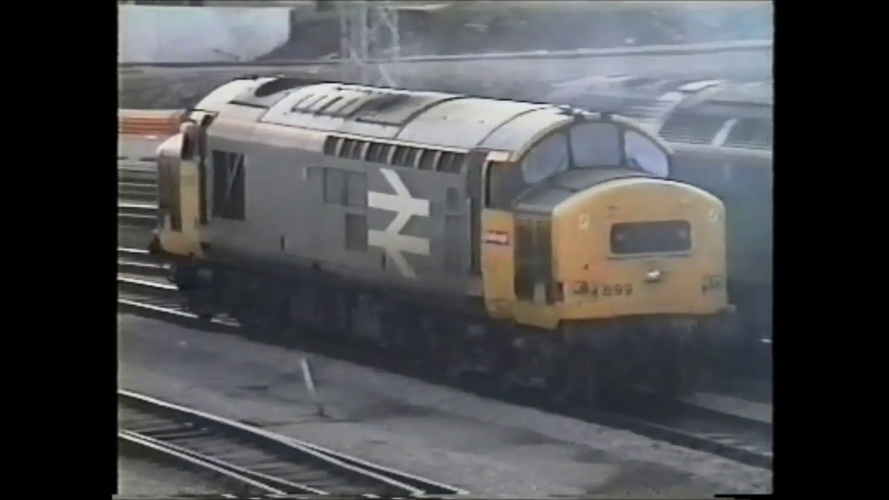 Newport and Cardiff Stations 1990. Class 37 in excess!