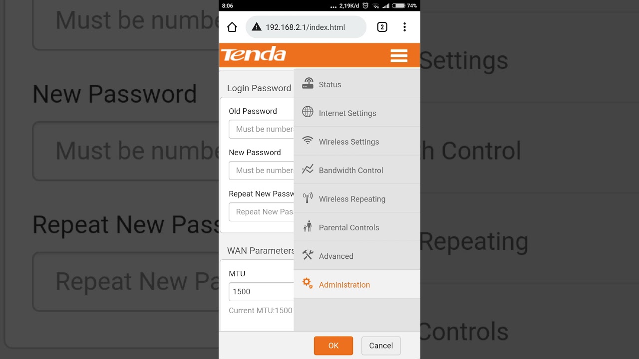 CARA SET LIMIT BANDWIDTH TENDA N301 PAKAI HP