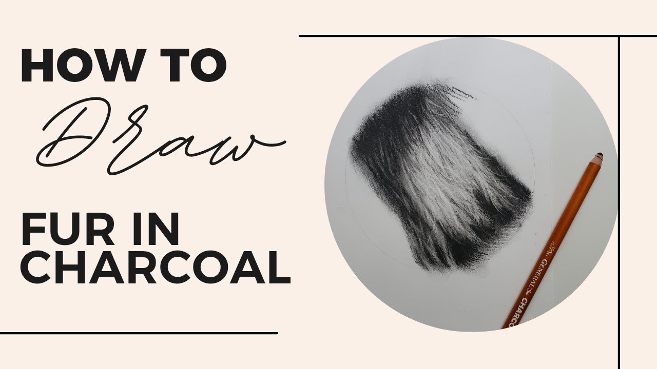 How to Draw Fur in Charcoal: 5 Minute Tutorial