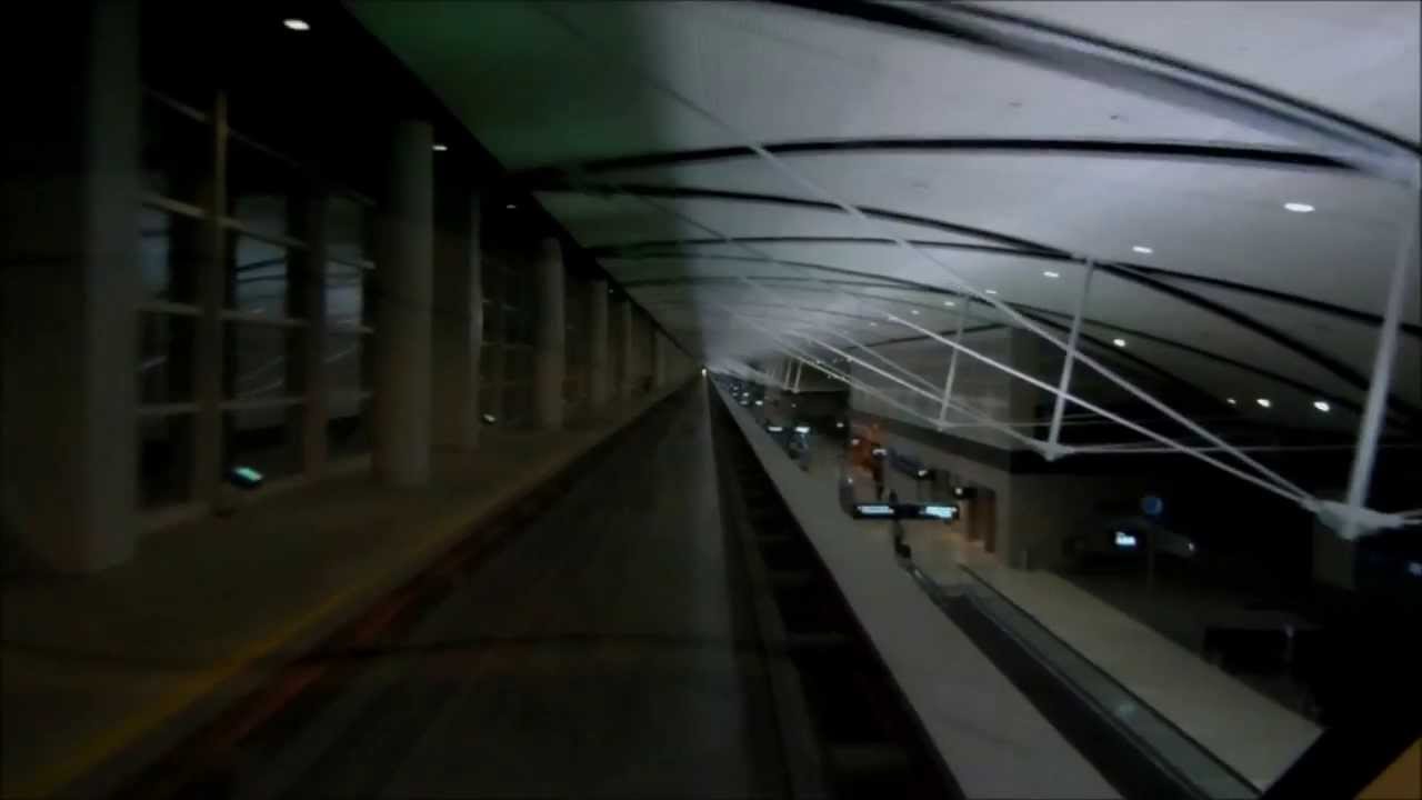 (HD) Detroit Airport Express Tram (DTW)