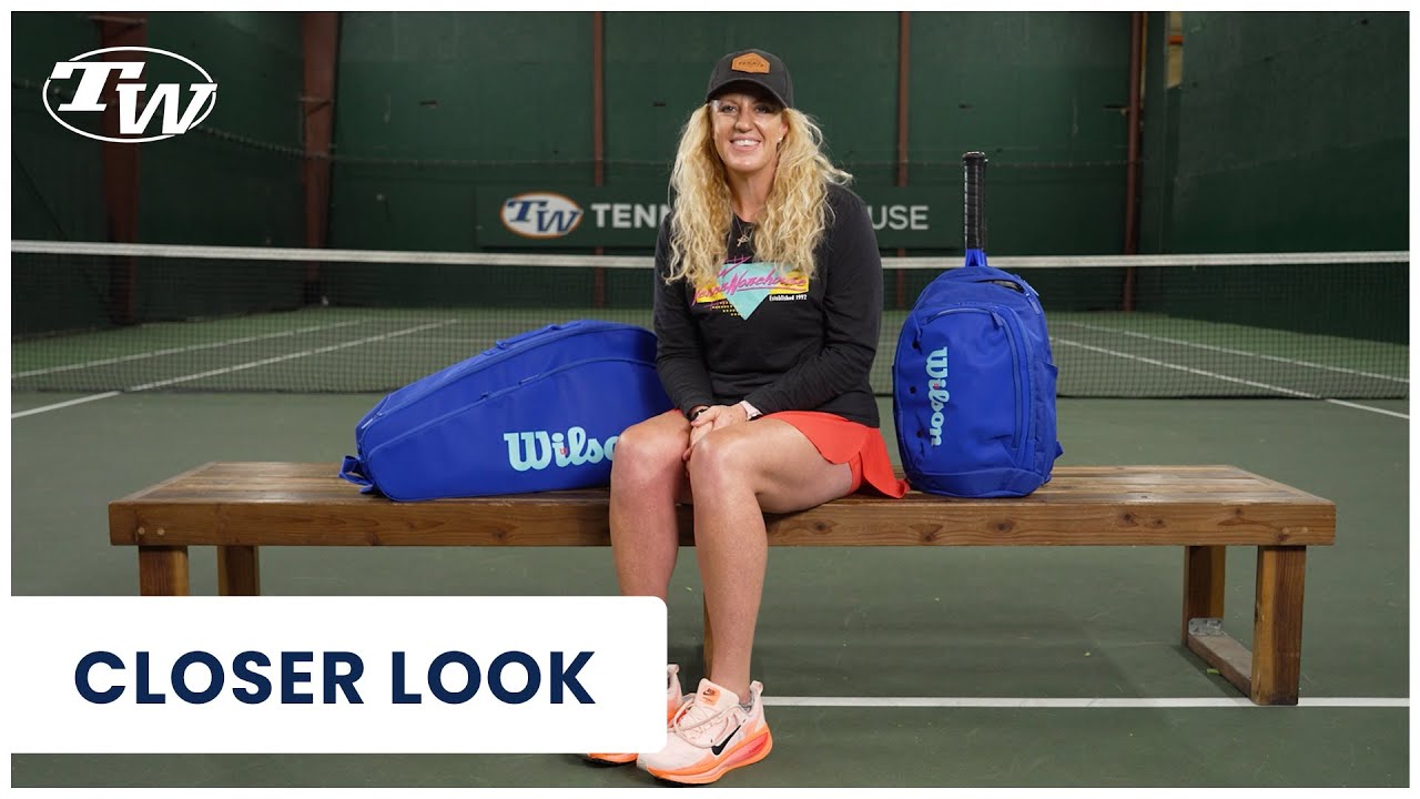 Don't miss the new, blue Wilson Ultra v5 Tour 3 Pack Tennis Bag & Tour Backpack!