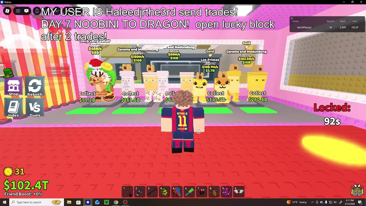 steal a brainrot TRADING