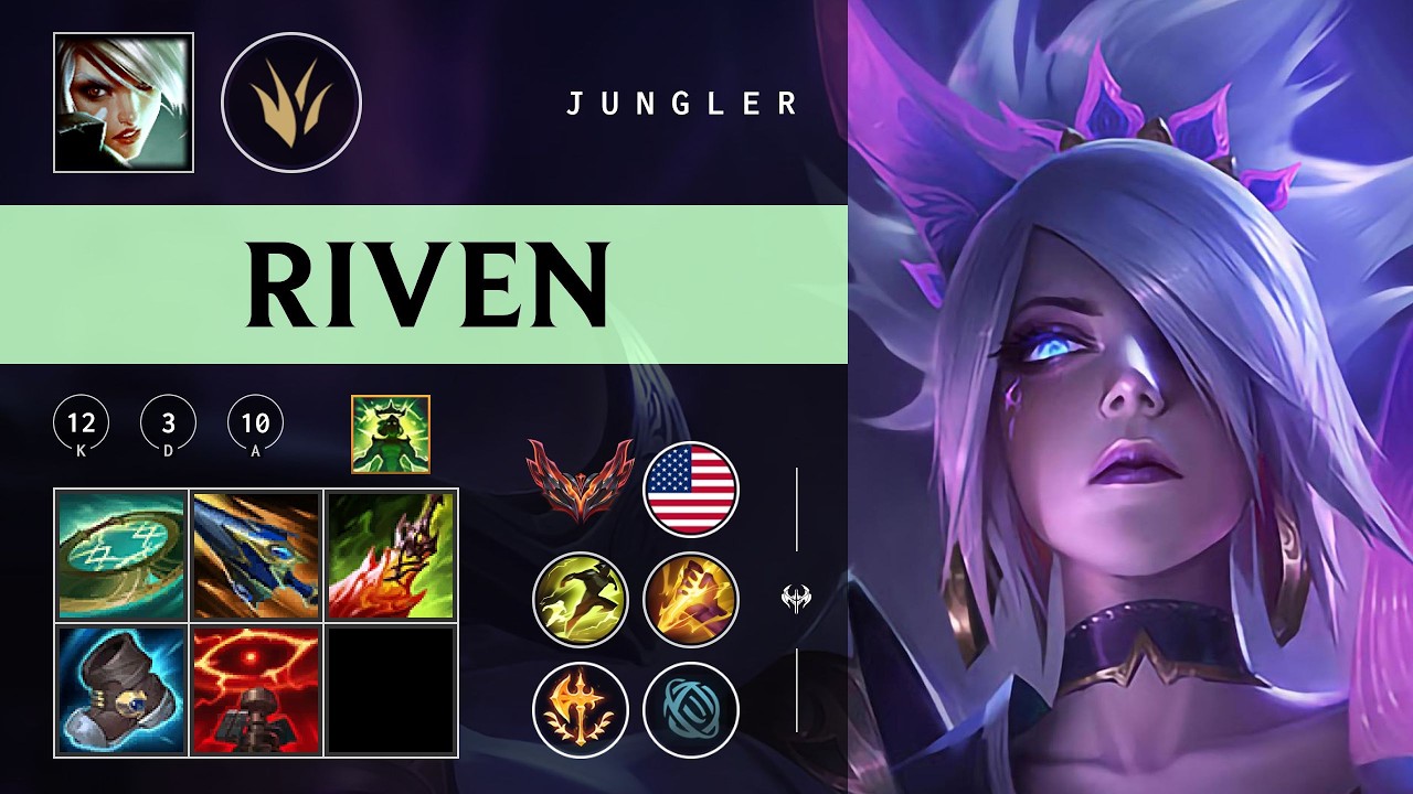 Riven Jungle vs Lee Sin - NA Grandmaster Patch 26.05