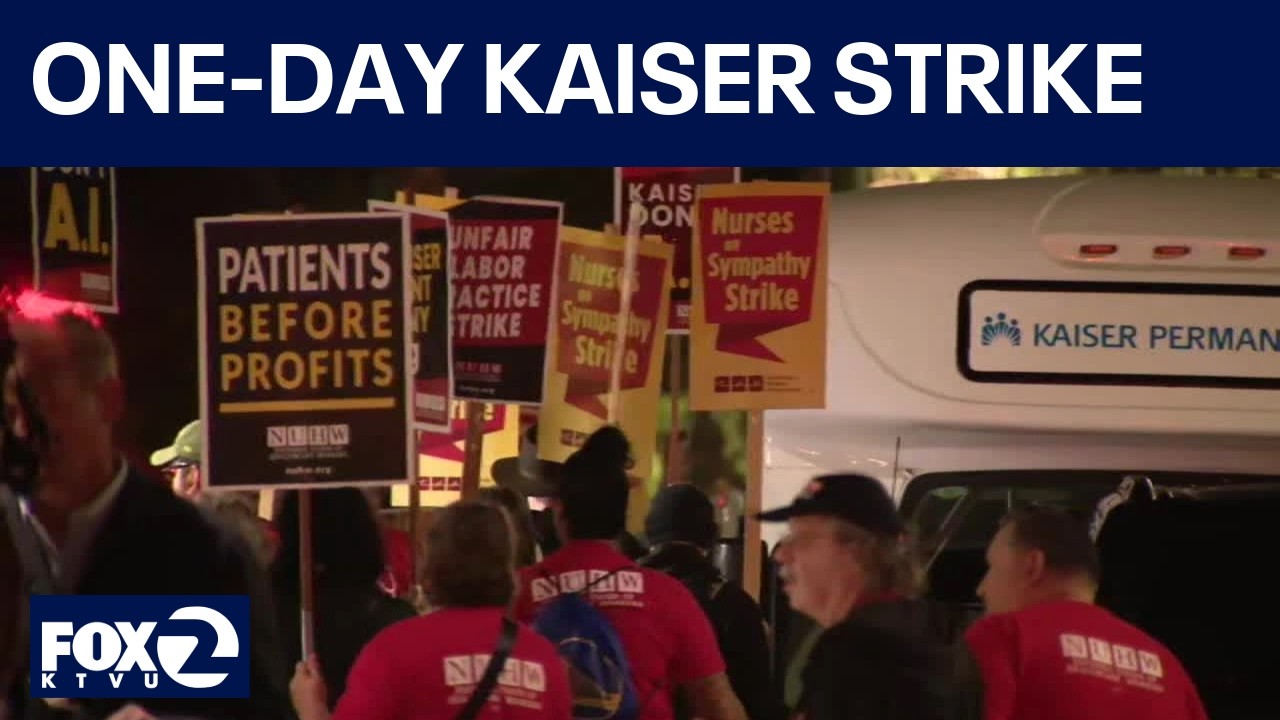Тысячи медсестер и терапевтов больницы Kaiser объявили однодневную забастовку | KTVU