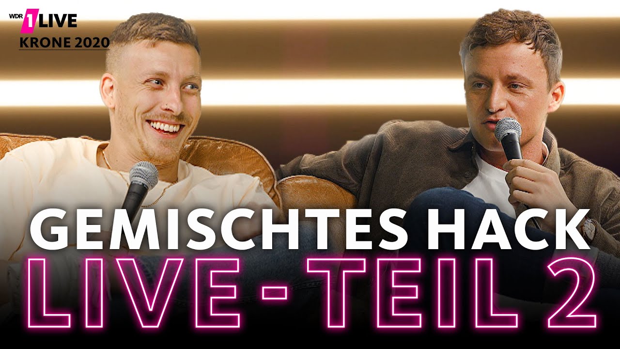 Gemischtes Hack LIVE: Teil 2 mit Felix Lobrecht und Tommi Schmitt | 1LIVE Krone 2020