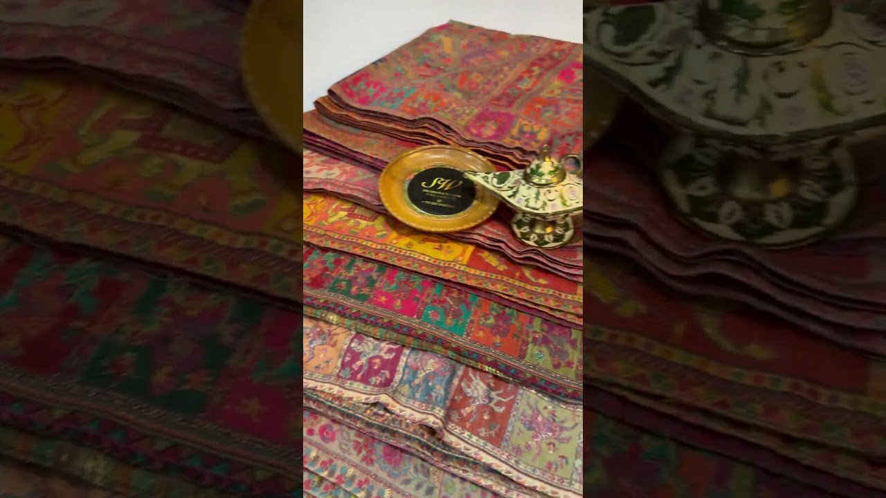 Kashmiri kani pashmina stoles #ethnicwear #kaani #pashminashawl #kashmirishawl #silk #wool #shawl