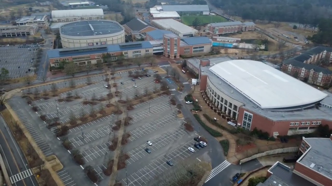 Auburn University Jordan Hare Stadium ,Neville Arena and Plainsman Park  in DJI Mini 4k drone 