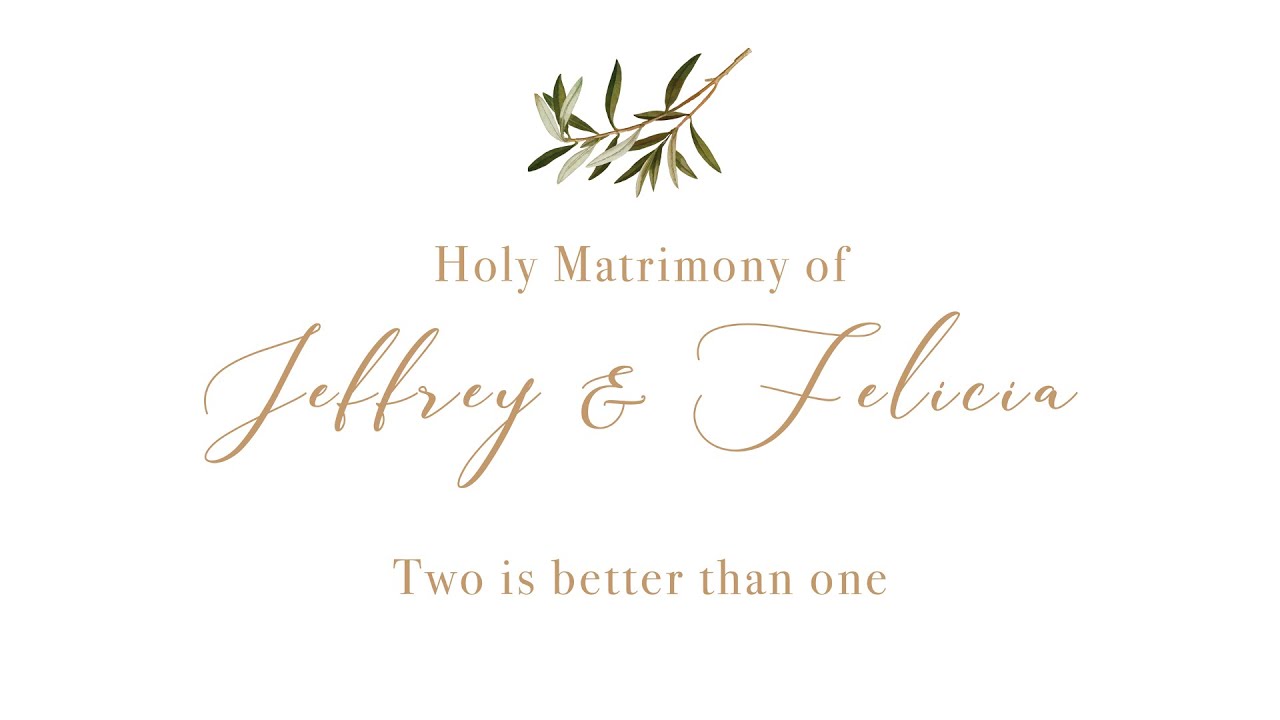 Big Day of Jeffrey and Felicia❤️