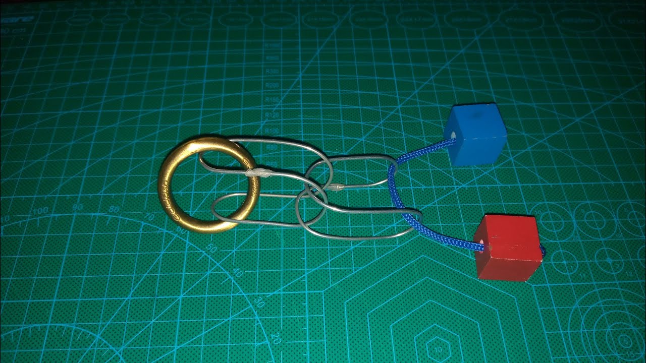 Handmade Zauberseil puzzle and solution