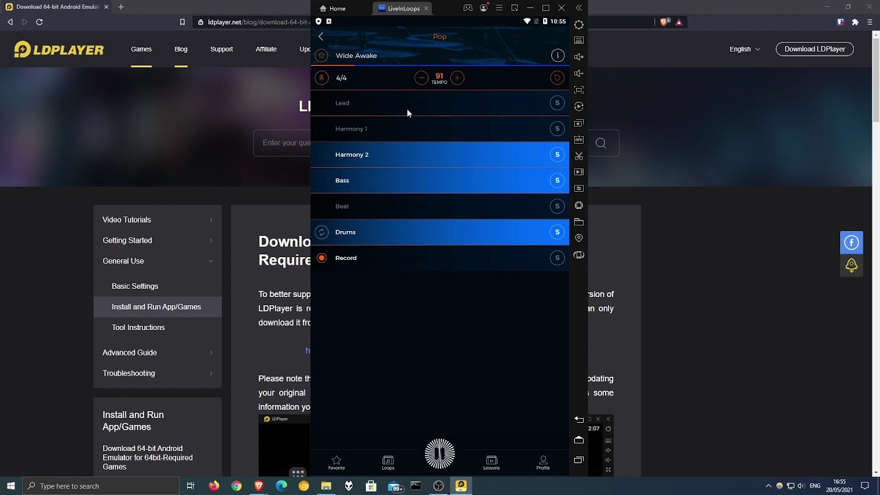 How to use the App Live in Loops on your computer: Emulator Mac & PC