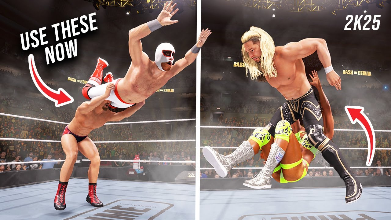30 наименее используемых приемов в WWE 2K25 (часть 5) Используйте их чаще
