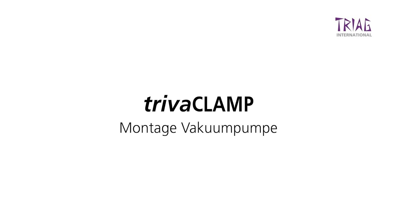 trivaCLAMP - Spannen mit Vakuum - swissMODULAR - Montage Vakuumpumpe - Tutorial