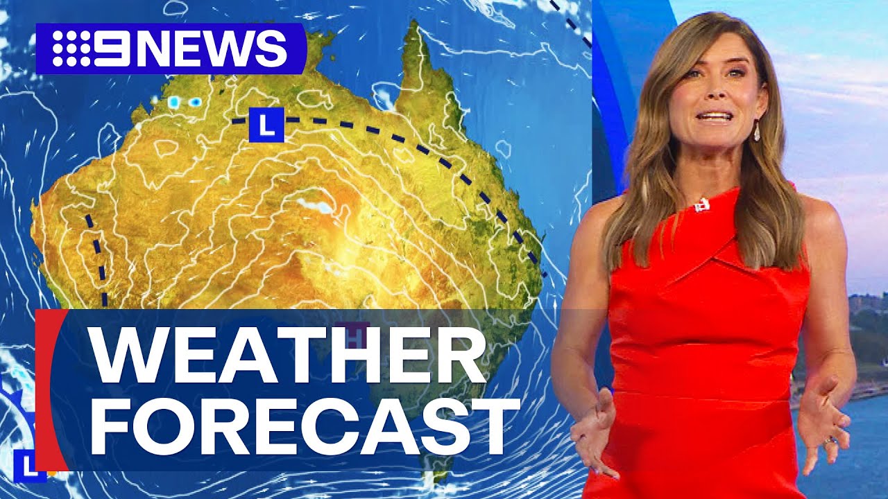 Australia Weather Update: Showers and storms set for country&rsquo;s east coast | 9 News Australia