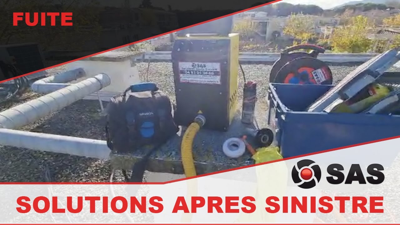 Un jour une recherche de fuite - Inspection d'un toit terrasse par fumigation
