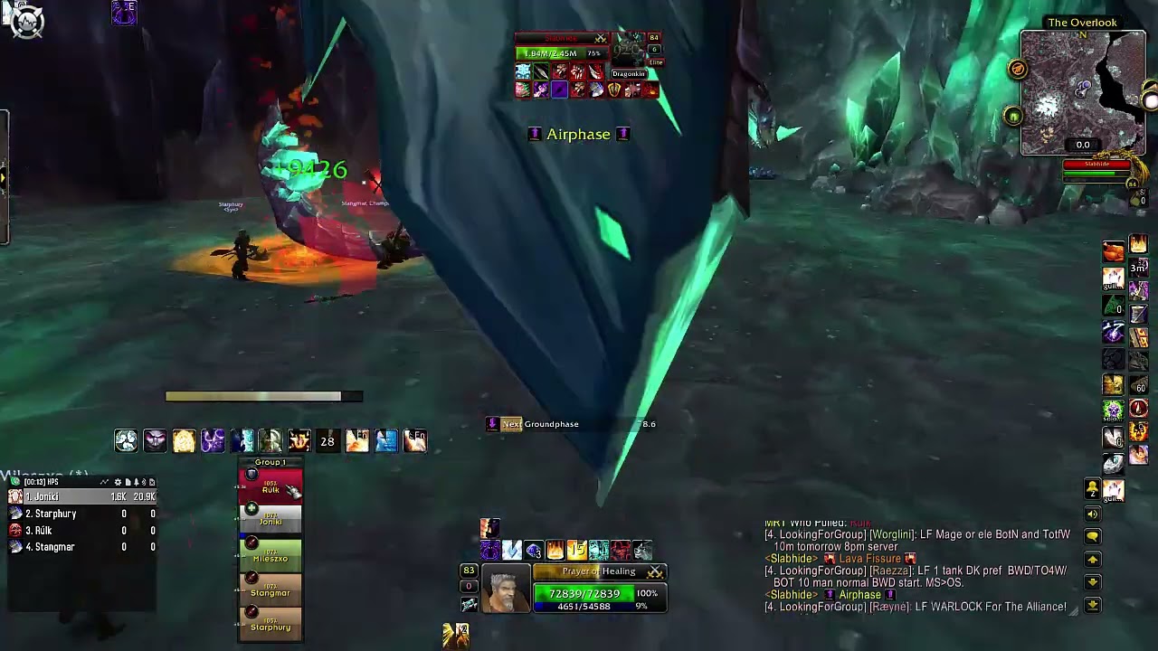 WoW Cata Classic Stonecore Normal Disc Priest Healing