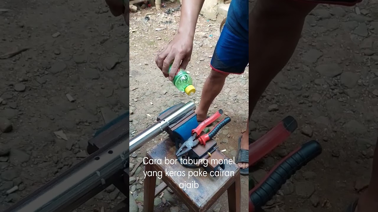 Cara bor tabung Monel pcp yang susah menggunakan cairan AJAIB 💯 