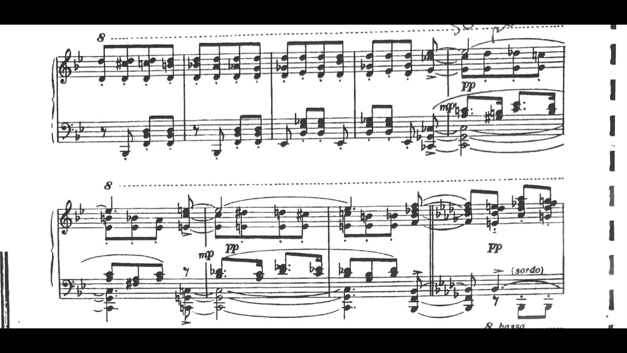 Juan Jose Castro - Tangos for Piano (1942) [Score-Video]