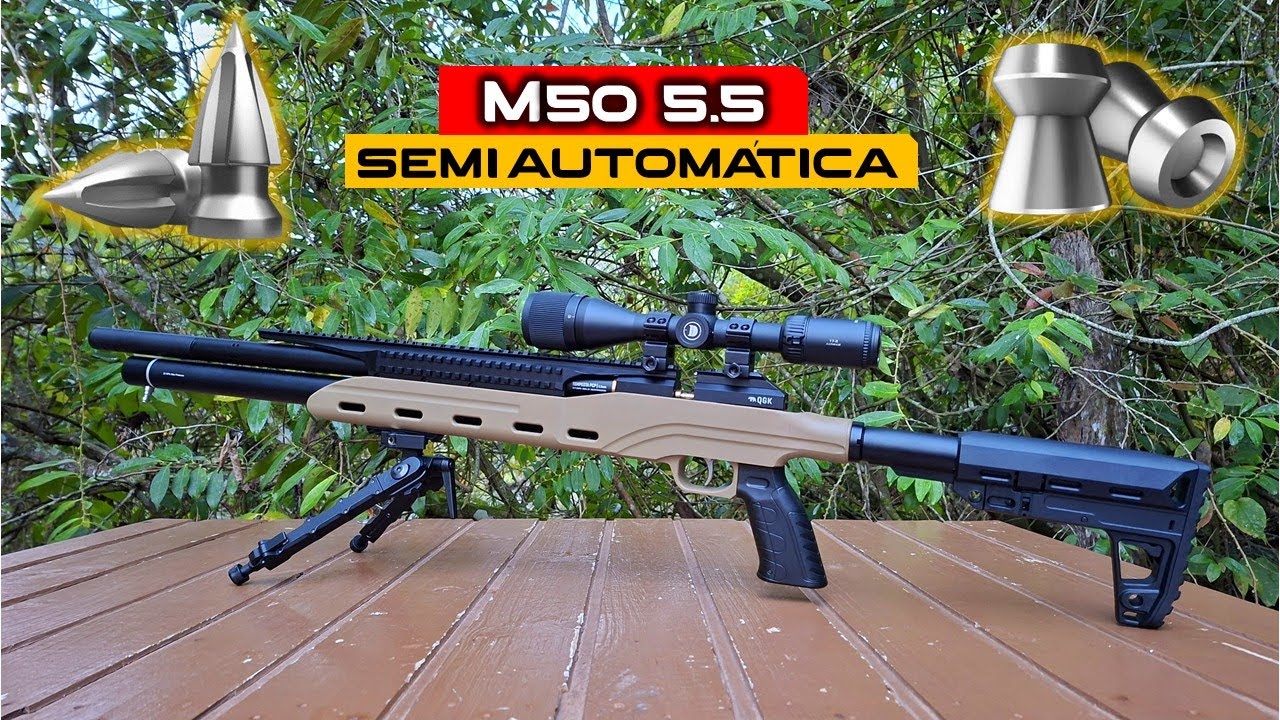 CARABINA SEMI AUTOMÁTICA INSANA! SNOWPEAK M50 5.5