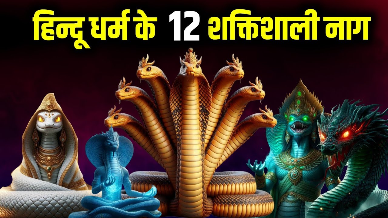 हिन्दू धर्म के 12 सबसे शक्तिशाली नाग | Most Powerful Snake in Hinduism
