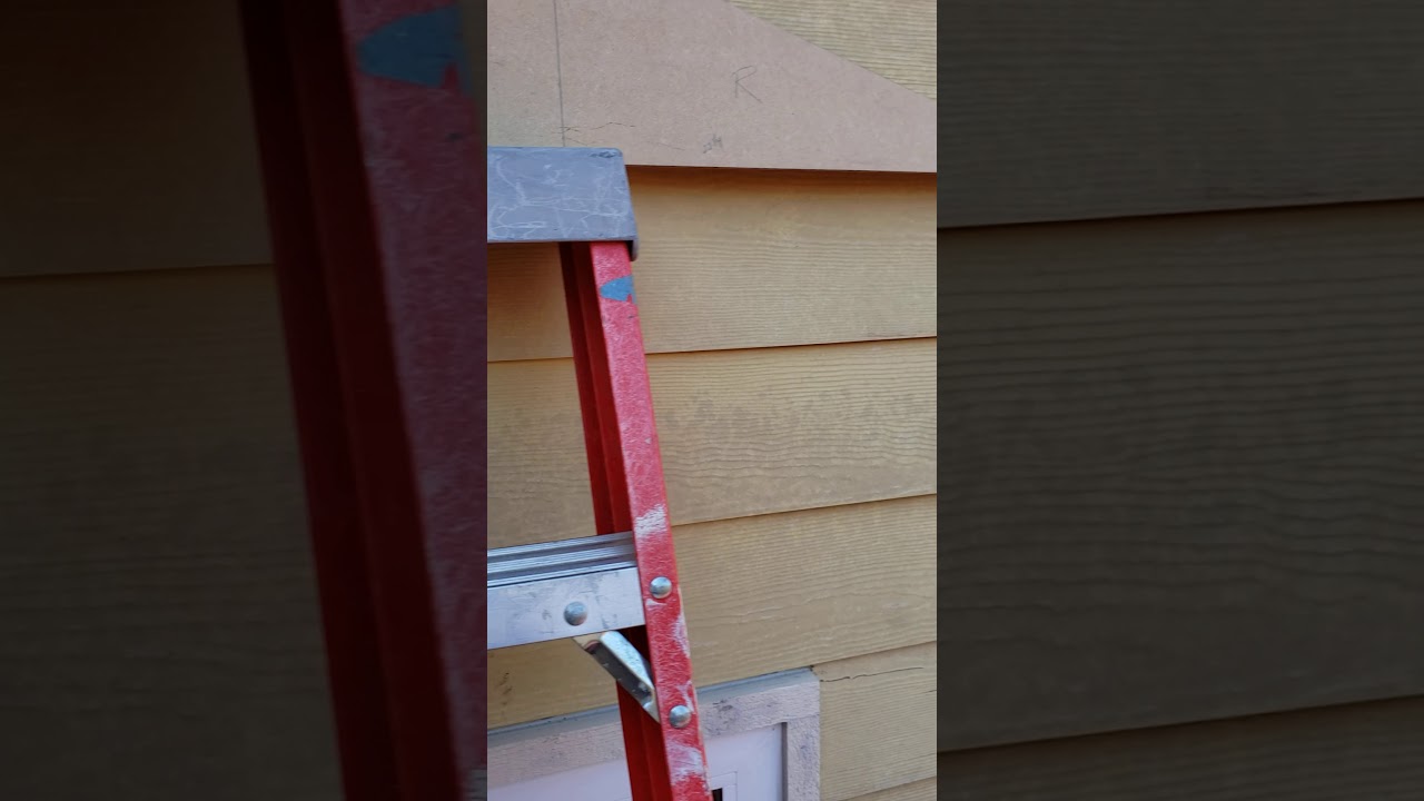 Hardi plank siding  gable cuts simplified.