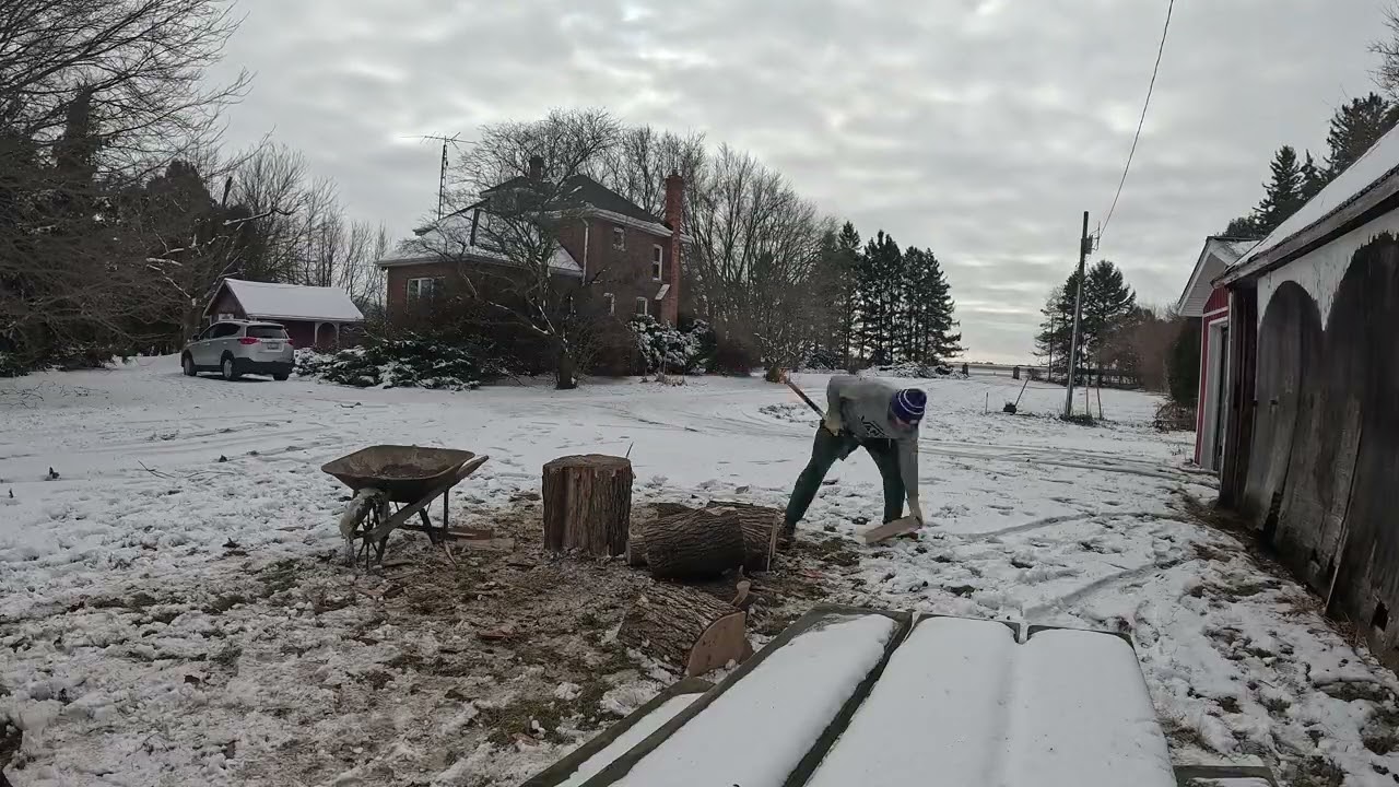 Firewood stack timelapse