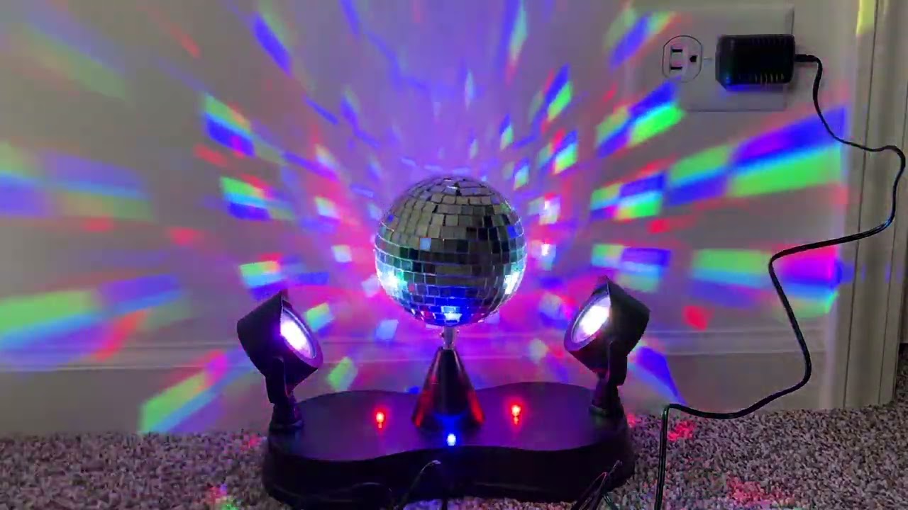 #shorts Kicko Disco Light - Multi-Colored Led Revolving Strobe Light Ball - For Stage Lights.mov